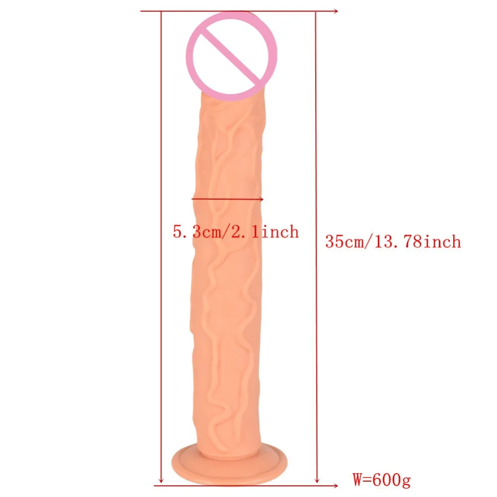 Long Anal Dildo Realistic Jelly Dildo Big Dick Suction Cup Dildo Giant Artificial Penis Lesbian Sex Toy Huge Dildos For Women