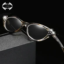 VCKA очки для чтения «кошачий глаз» женские для чтения стеклянные очки для глаз es женские пресбиопические модные роскошные диоптрий+ 1+ 1,5+ 2+ 3,0+ 3,5+ 4,0