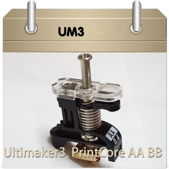 Ultimaker3 3D принтеры Замена печати core AA/BB hotend комплект для Ultimaker 3 запасных Запчасти |
