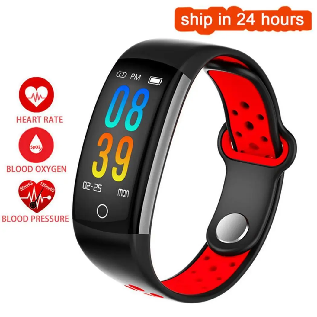 

Q6 Fitness Tracker Smart Bracelet watch band HR Fitness Sleep Tracker Waterproof IP68 Activity Tracker for Android IOS