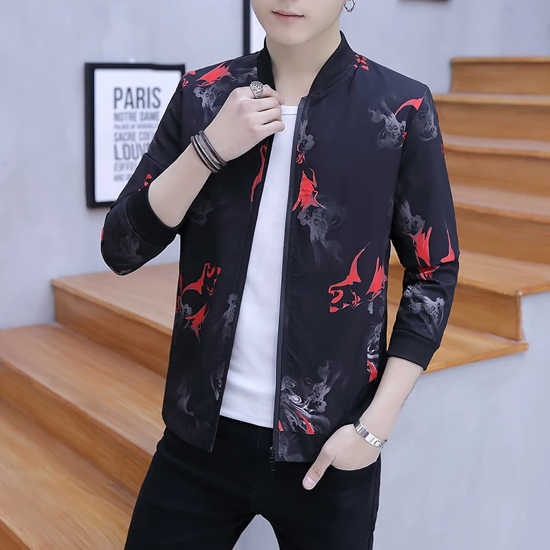 

2019 Spring and Autumn men's casual jacket jacket , Thin section breathable cardigan jacket men , Large size coat M-XXXL