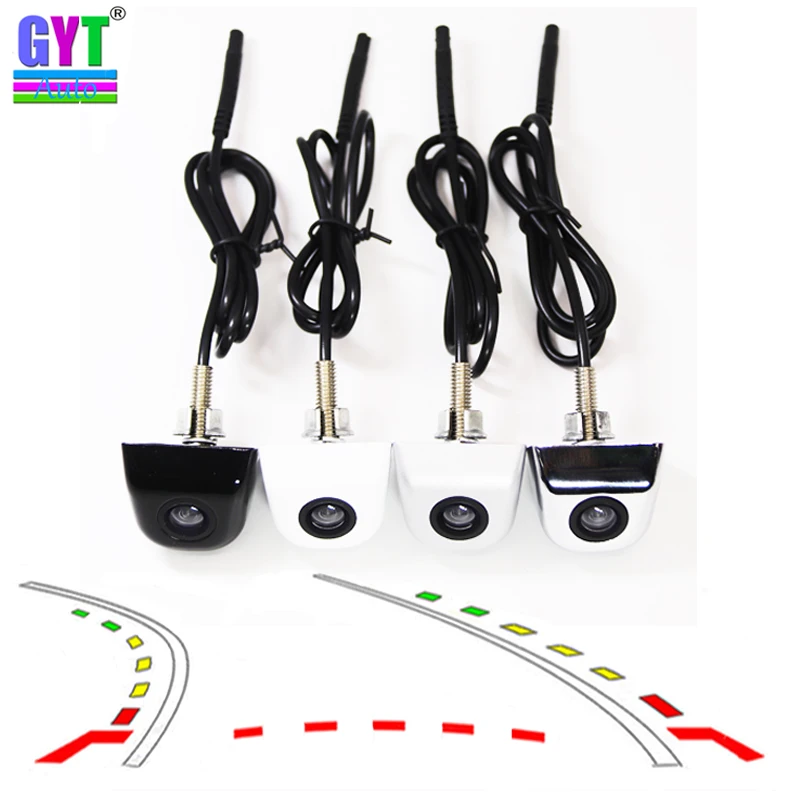 

Universal Car camera Dynamic Trajectory Moving Guide Parking Line Rear View Reverse Backup Tracks Camera For Android DVD Monitor