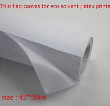 

42"* 50m 115Gsm eco solvent printing flag fabric with release paper for designing advertising flag banner and home decoration