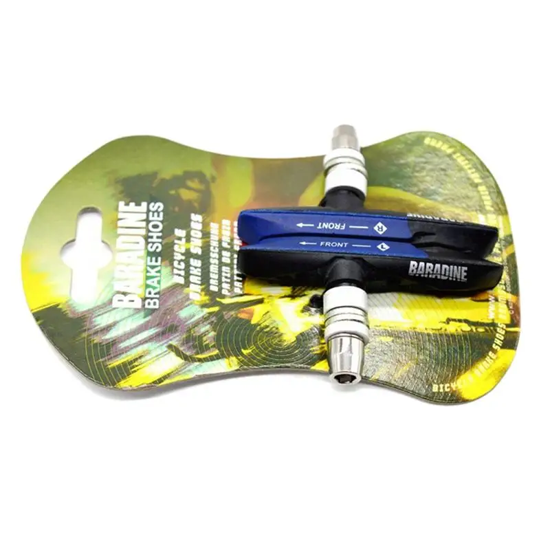 2pc Mountain Durable Bicycle V-Brake Holder Pads Brake Black Rubber Block