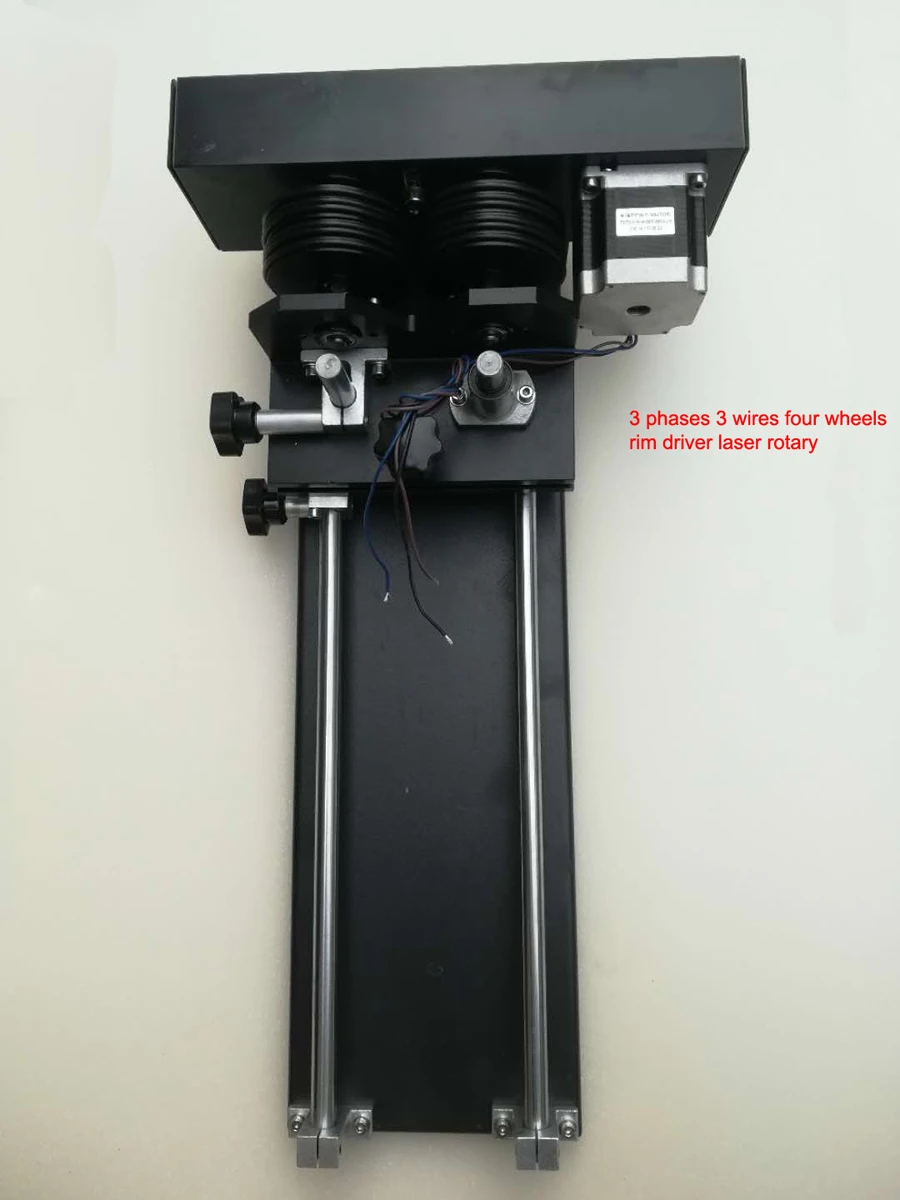 3 phases 3 wires four wheels rotary for co2 laser engraver