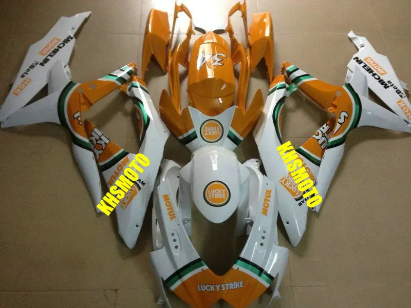 Комплект обтекателей под давлением для SUZUKI GSXR600 750 K8 08 09 GSXR 600 2008 2009 ABS оранжевый