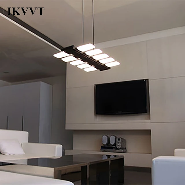 IKVVT Modern VINTAGE LOFT อุตสาหกรรมสีดำ LED จี้ไฟตกแต่งโคมไฟแขวนสำหรับห้องนั่งเล่น Foyer Hotel Cafe ร้านอาหาร