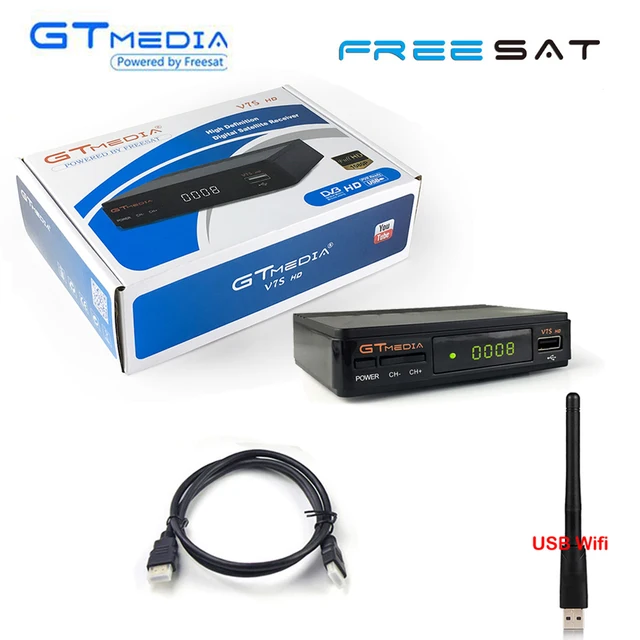 Best Price Gtmedia Freesat V7 HD Receptor + USB Wifi DVB-S2 1080P Satellite Receiver AC3 TV Tuner Support Vu Biss Key Cline Youtube TV Box Best Price Gtmedia Freesat V7 HD Receptor + USB Wifi DVB-S2 1080P Satellite Receiver AC3 TV Tuner Support Vu Biss Key Cline Youtube TV Box
