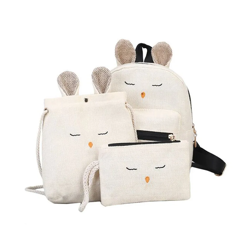 

2019 USB Charging Canvas Backpack 3 Pcs/set Women School Backpacks Schoolbag For Teenagers Man Student Book Bag Boys Satchel 7J3