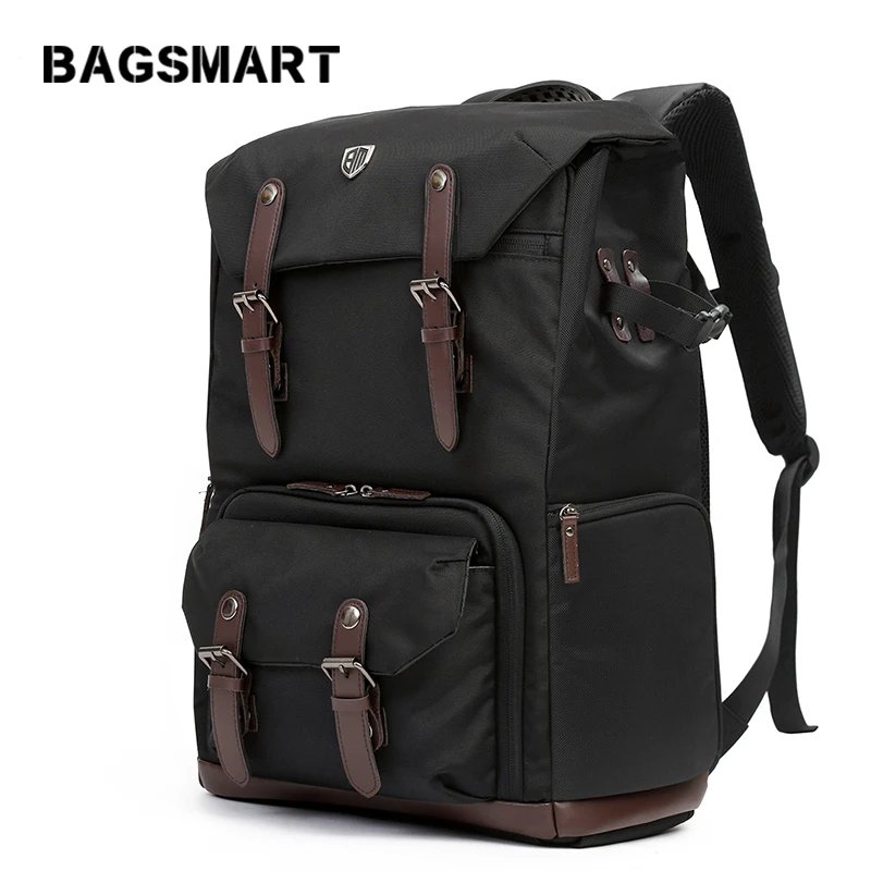 Рюкзак для камеры BAGSMART водонепроницаемый рюкзак DSLR с дождевиком ноутбука
