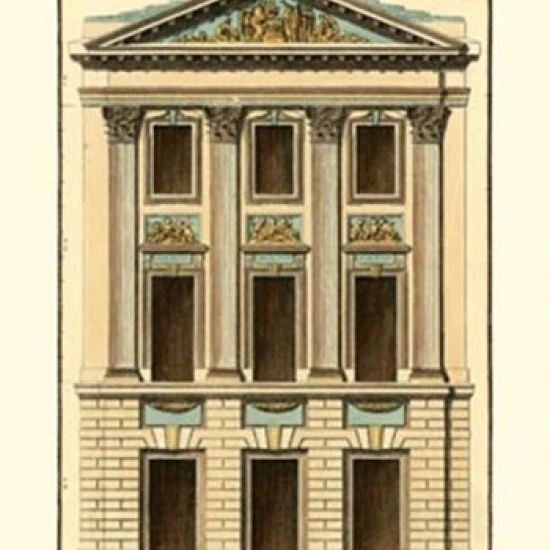 Architectural Facade I Poster Print by Jean F. De Neufforge (20 x 30)