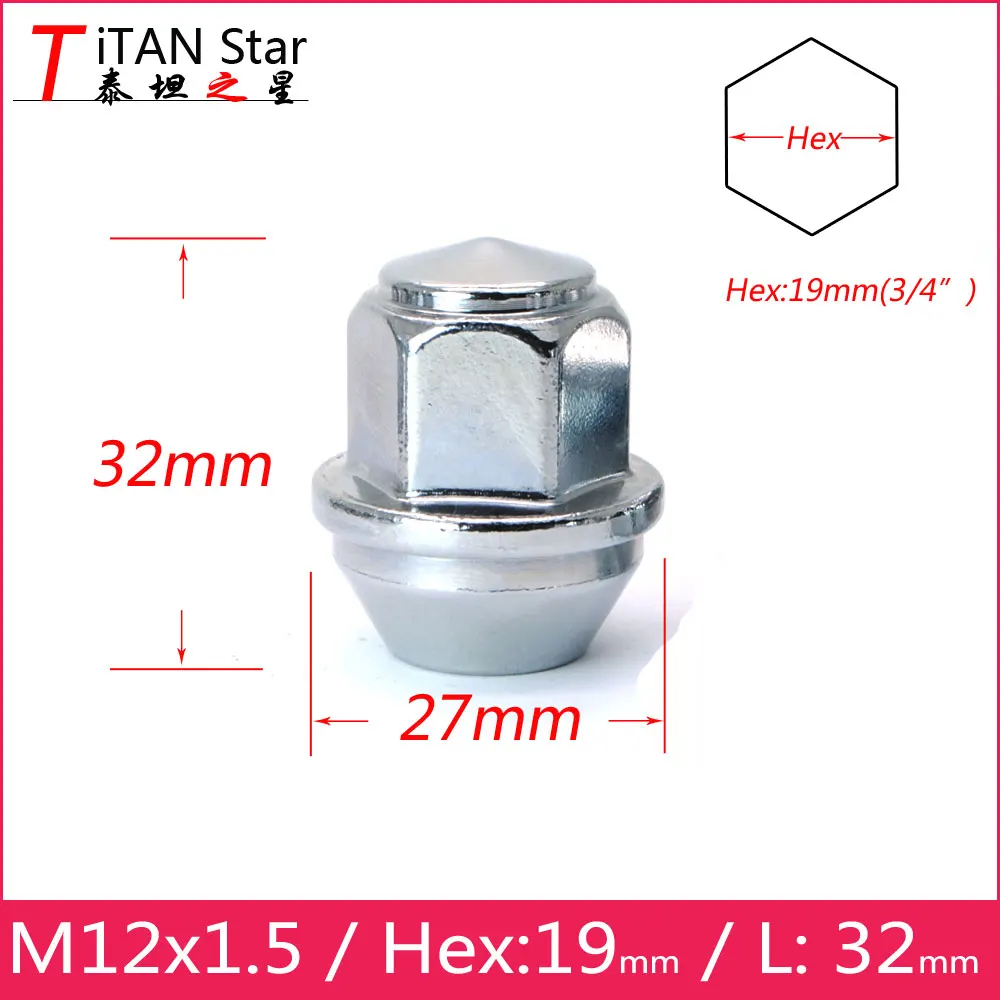 1 шт. колёсные гайки для Ford Focus FUSION FIESTA ESCAPE RANGER Lincoln MKZ MKC 5|nuts 1.5|lug nutsrim lug nuts |