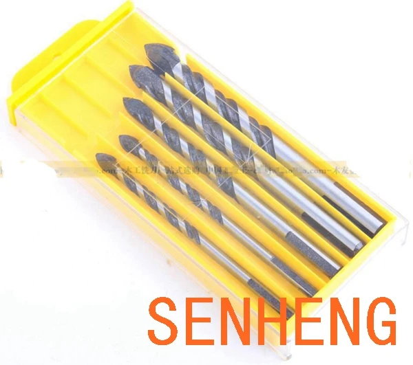 Tri/ángulo Broca 5 Unids Tri/ángulo Mango Aleaci/ón Multifuncional Brocas 6-12mm Di/ámetro de la hoja para taladro el/éctrico