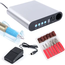 Серебряная электрическая дрель для маникюра Алмазная фрезерная машина пилки для ногтей пилки для лака для ногтей Педикюр Инструменты для маникюра SA883