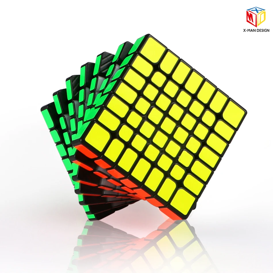 QiYi X-Man Design Spark 7x7 магнитный кубик Stickerless/черный Mofangge qiyi 7*7 скоростные кубики игрушка