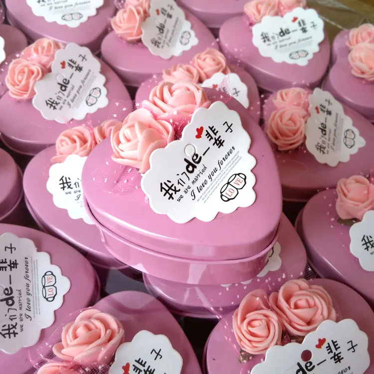 

1pcs 7x7x4cm metal clip holder and clips box also can as organizer wedding candy box