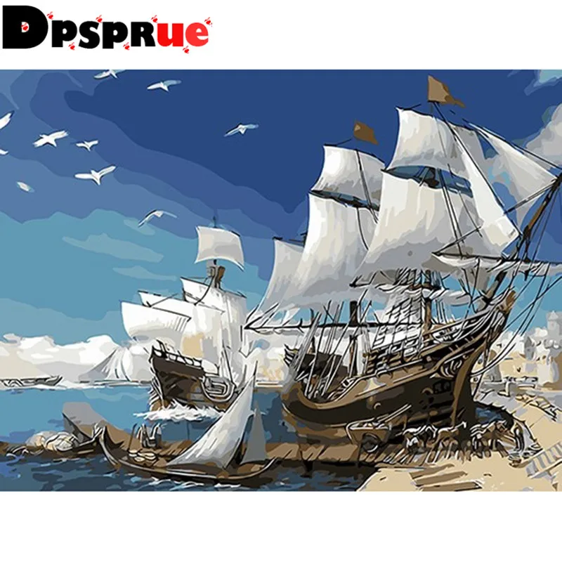 Dpsprue полный квадратный/круглый 5D Diy алмазная живопись вышивка крестиком &quotПейзаж