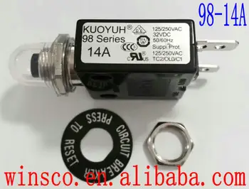

10PCS/LOT 98-14A Waterproof cap 100% NEW KUOYUH CIRCUIT BREAKER 98 SERIES 14A