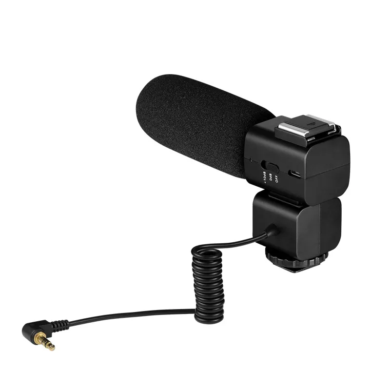 Ordro видео Запись микрофон, Кардиоидная направленность Vlog микрофон для DSLR камеры/DV видеокамеры