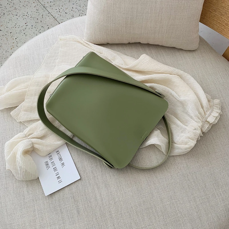 Bonsacchic Green Women Summer Bucket Bags Sale Designer Handbags High Quality PU Leather Tote Bags Female Clutch Purse Bolsas