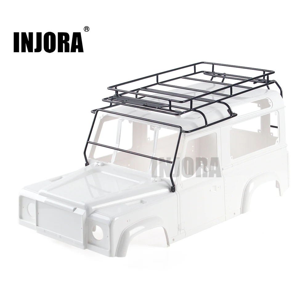 

INJORA Metal Roof Rack Luggage Carrier for 1/10 RC Crawler Car D90 Defender Body Shell Parts