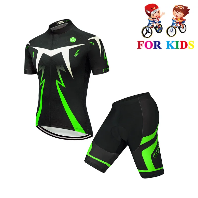 Niños transpirable ciclismo jersey manga corta niños bicicleta de carretera Montaña pro Equipo conjunto bicicleta ciclo ropa Maillot 3d pantalones Pad