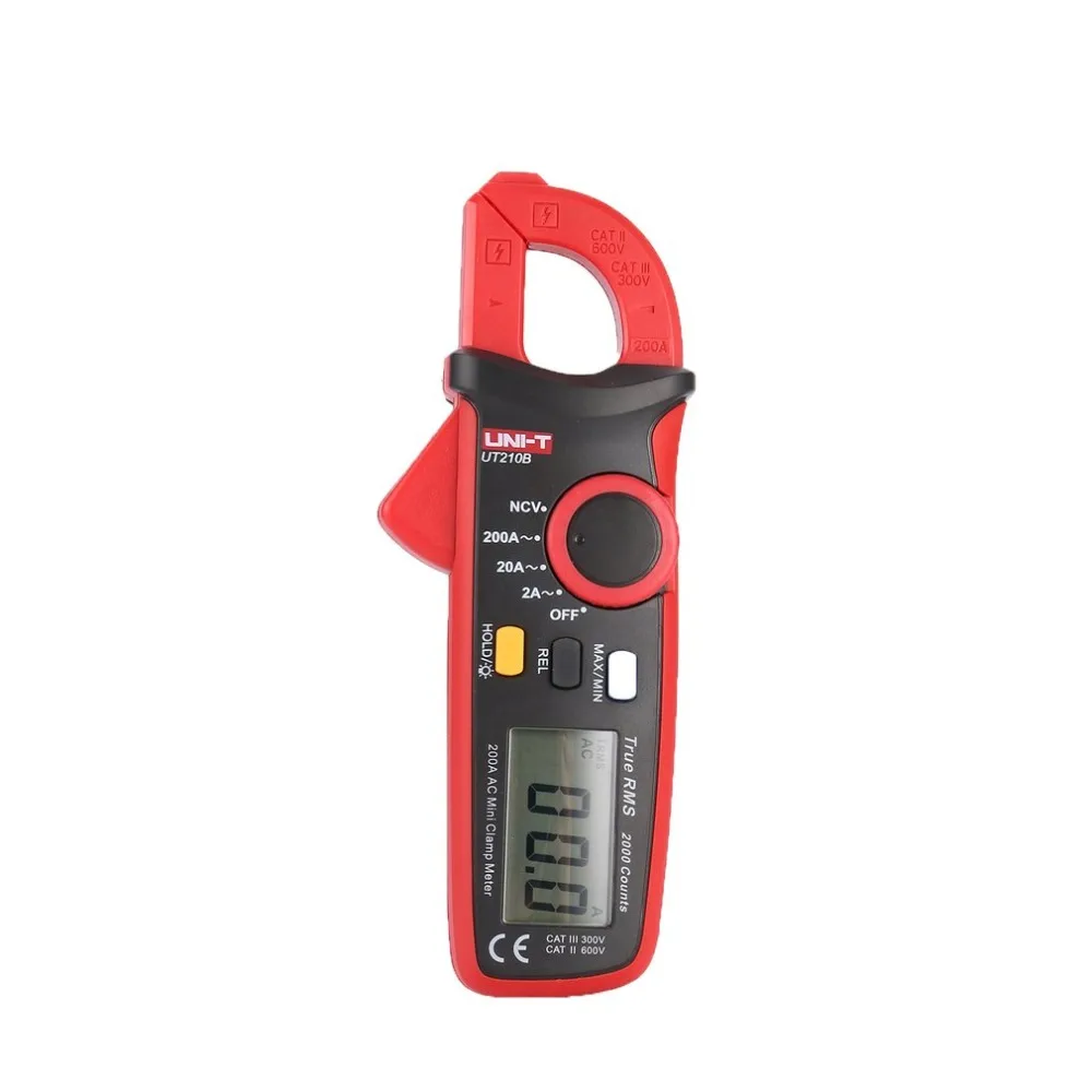 

UNIT UT210B Digital Clamp Meters AC Amp Mini Multimeter Ammeter Multitester Current Tester Probe NCV TRMS No Contact Portable Me