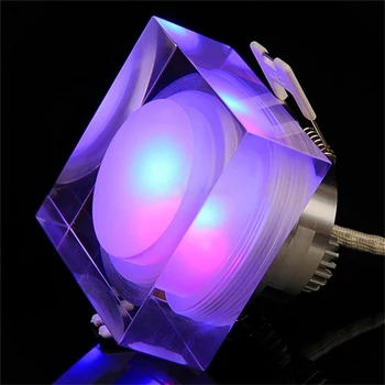 

RGB LED Crystal Downlight 1W 3W 5W 7W Colorful LED Ceiling spot light led recessed lamp for home decoration kitchen Lighting