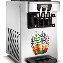 Горячая Распродажа, Настольная мини-машина для мягкого мороженого, молочного коктейля, 3 ароматы мороженого, 18-22 л/ч