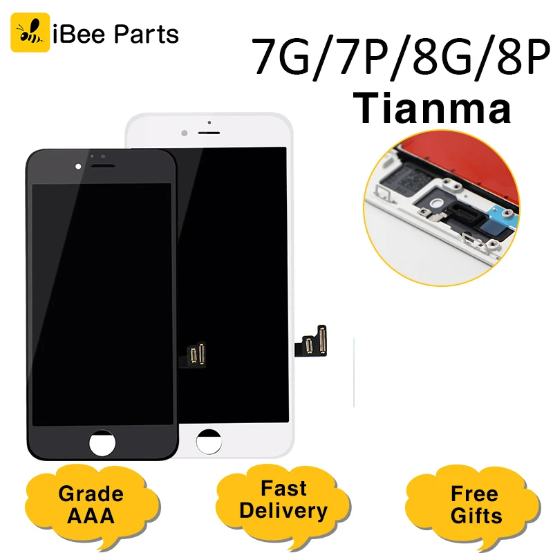 

iBee Parts 1PCS Premium Quality For iPhone 7 7 Plus 8 8 Plus LCD Screen Free Aliexpress Shipping