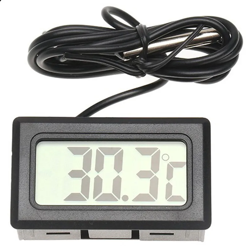 50 to 110℃ Green LED Temperature meter Detector Sensor Probe 12V Digital  Thermometer Monitor tester Freezers Coolers Aquarium Chillers