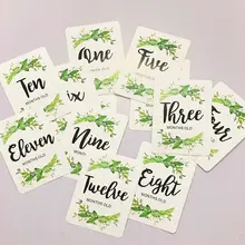 Premium New 12 Pcs/Set Month Card Baby Monthly Newborn Photos Funny Cartoon Photography Photo Cards Stickers Premium New 12 Pcs/Set Month Card Baby Monthly Newborn Photos Funny Cartoon Photography Photo Cards Stickers