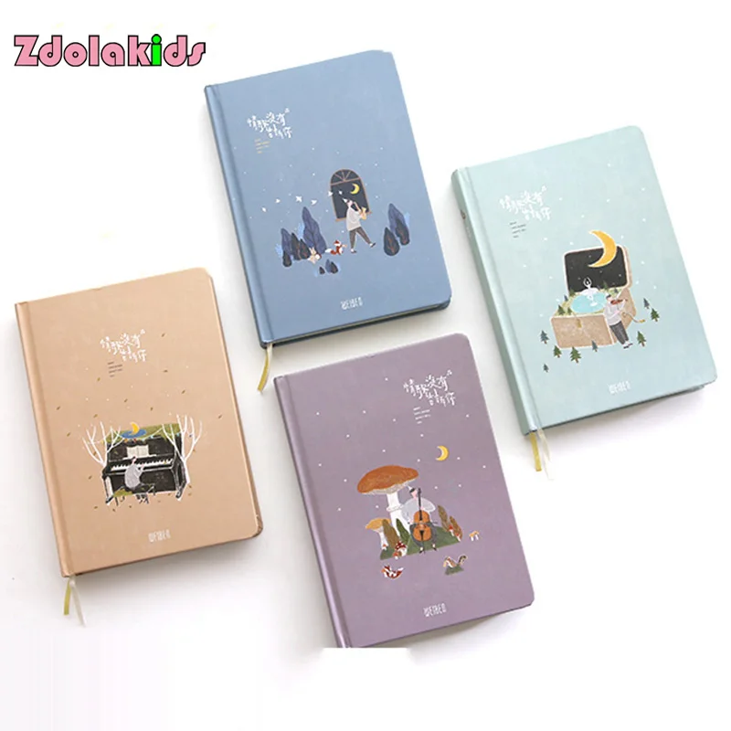

love Song Music Notebook Diary Planner Hardcover color page diary book 2018 Weekly Schedule Cute Korean Stationery