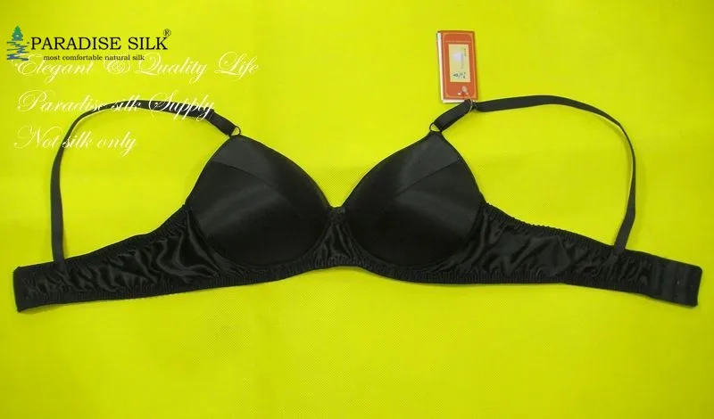 

C CUP Padded Wire Free Bra 100% Pure Heavy Weight Silk Bra Size 34C 36C 38C 40C