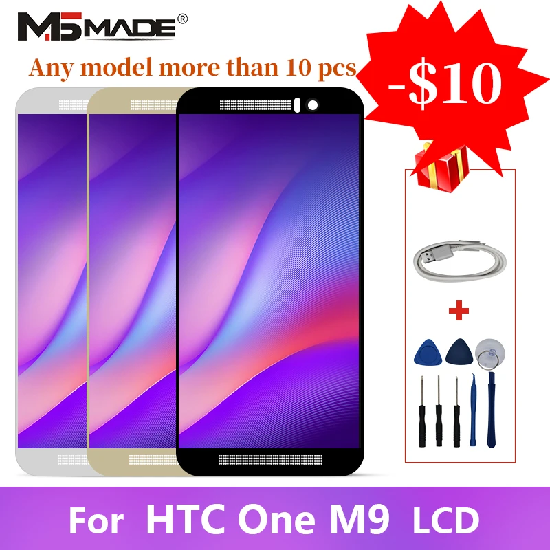 

5.0" For HTC One M9 LCD Touch Screen Digitizer Display M9E M9W Replacement Parts With Frame Free Shipping AAA Quality