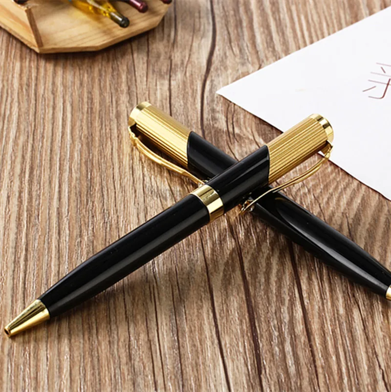BAIKINGIFT полностью металлическая шариковая ручка для офиса, школьные подарки, металлические резные дизайнерские принадлежности, высокое качество