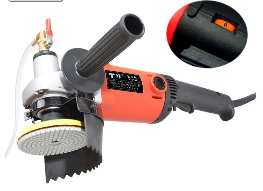 water polishing machine Stone wet Marble water mill machine,high quality 1600W, stone polishing