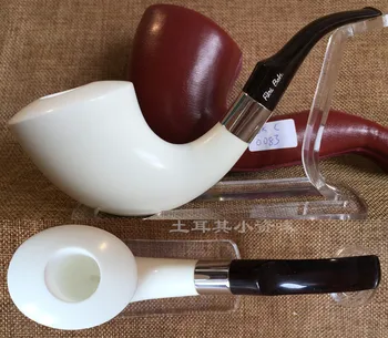 

FBK.C0120 Finest Block Turkey Meerschaum Pipe by master Fikri Baki - Tobacco Smoking Pipe Sepiolite pipe Hand Carved