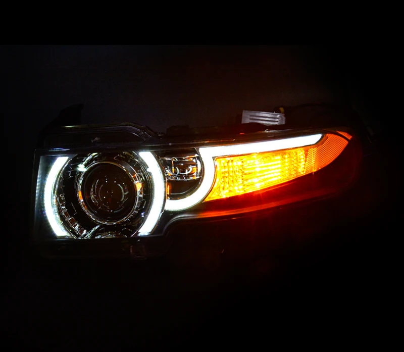 Vland автомобильный Стайлинг для Toyota FJ Cruiser 2007- светодиодный фонарь Halo HID ЛАМПА+ задние фары+ решетка