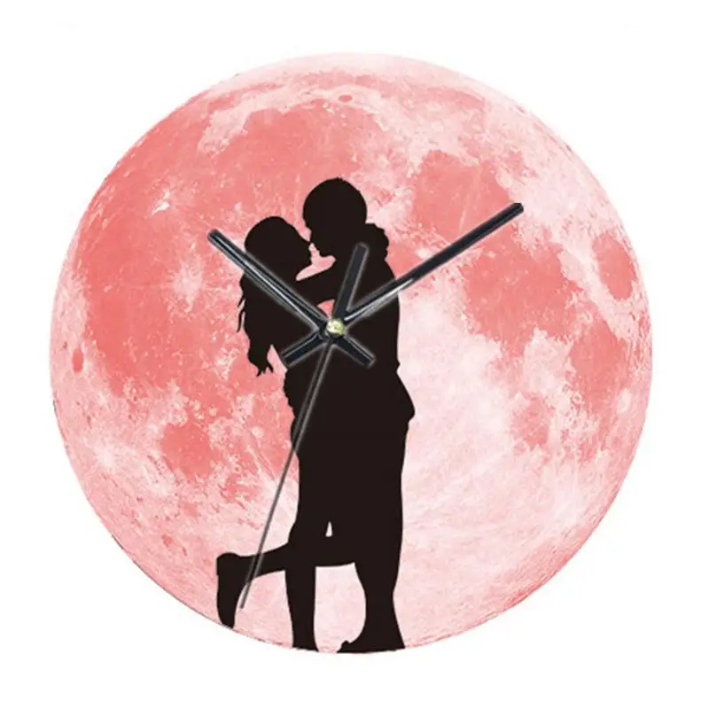 

Luminous Moon Kitchen Wall Clock Cat Clocks Guess Watch Mechanism Secret Stash Resin Pattern Figure Reloj De Pared Decor Clocks