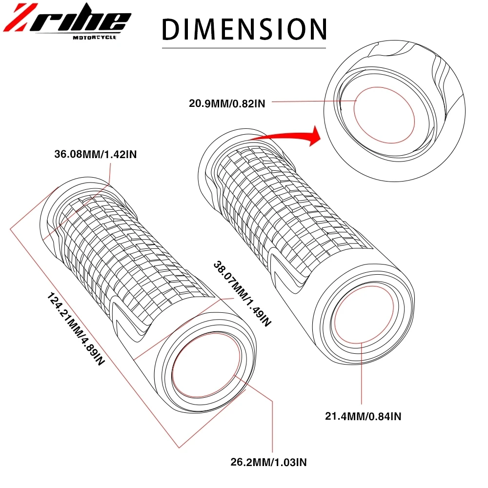 Ручки для KAWASAKI Z750 Z800 Z1000 VERSYS1000 ZX10R ZX7R ZX9R ZX6R/7/8 ER6N 636 дюйма|Ручки мотоциклов| |
