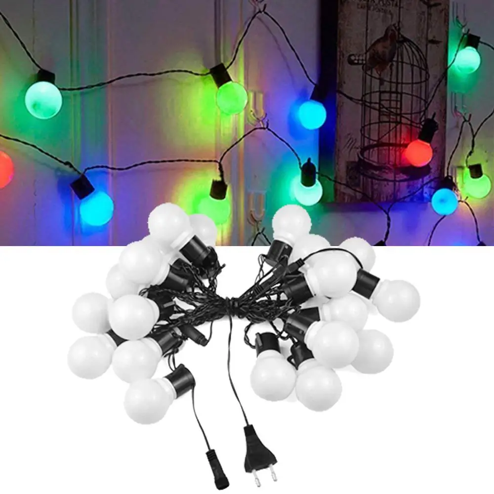 

2.5M-20M Pendant Lights fairy light string LED Globe Festoon bulb wedding party christmas garden garland outdoor led lamp
