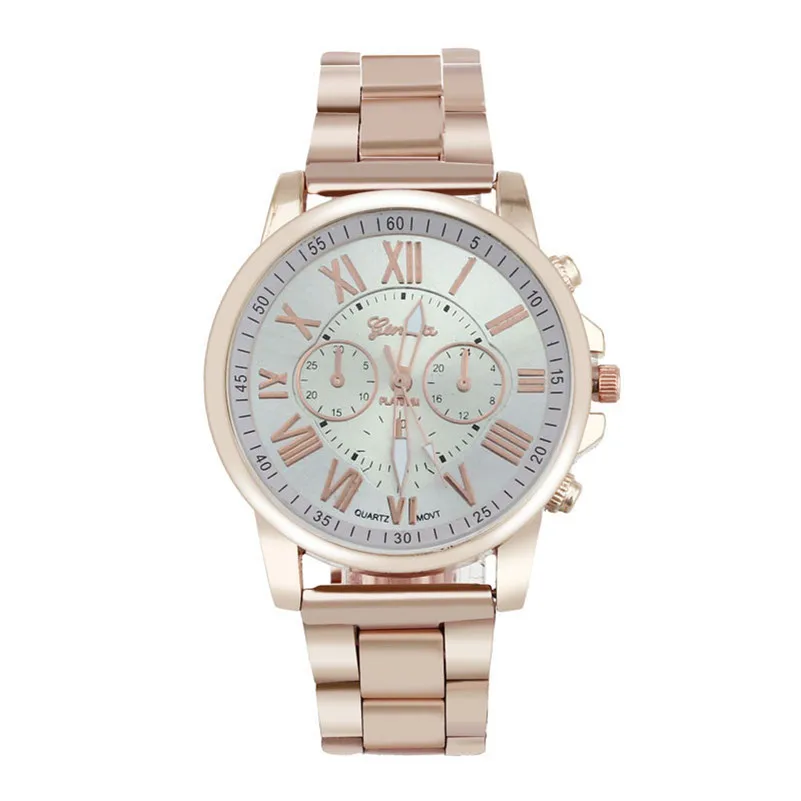 Women Men watch Luxury Stylish Fashion Roman Number Stainless Steel Quartz Sports Dial Wrist Watch Men Wholesale#2AP23 (17)