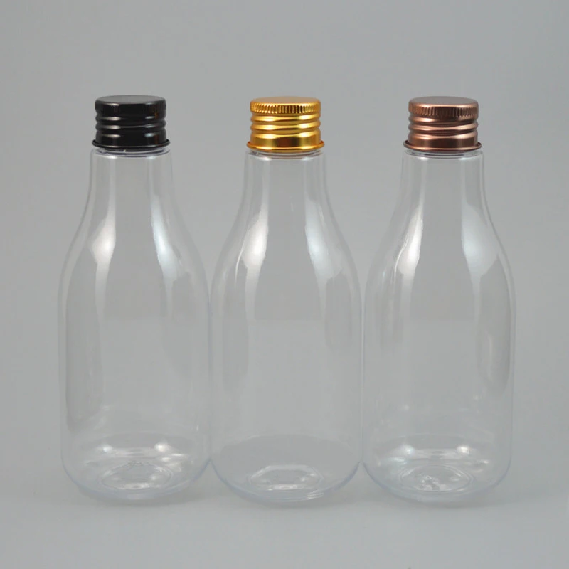 50pcs 200ml Plastic Empty Plastic Squeezable Aluminum Cap 200ml Bottles