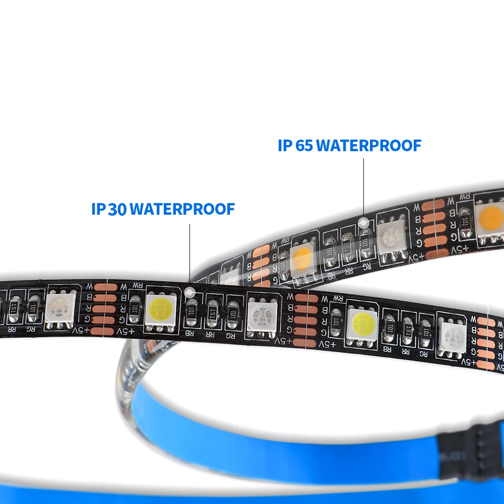 IP30 / IP65 Водонепроницаемый 5 в USB RGB Светодиодная лента светильник 5050 SMD гибкая резка