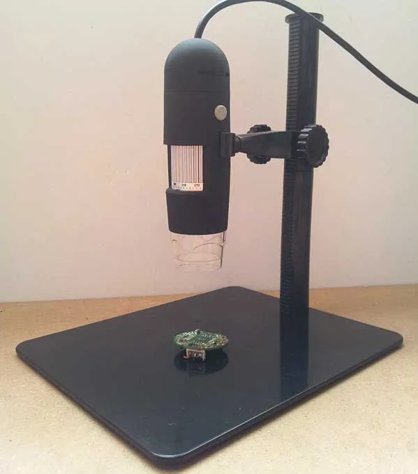 

5X-500X HD Digital AV TV Video Microscope Endoscope Camera set w 8 LED light illuminator and height adjustable stand 5TVD