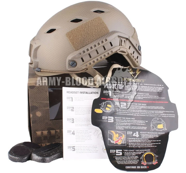 Военная Униформа версия ops-базовый быстрый для прыжков с парашютом военный шлем Тактический шлем красный mc BK FG AOR1 светло-коричневые уплотнения DW ATFG ACU DD - Цвет: Seals