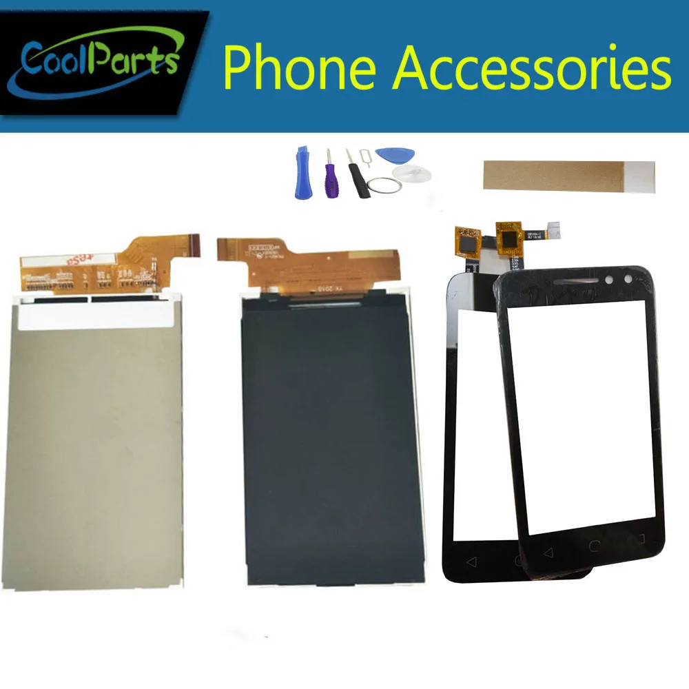 

1PC/Lot High Quality 4.0'' For Alcatel One Touch 4034D 4034A 4034E OT4034 LCD Screen Display+Touch Screen Digitizer+Tape&Tool