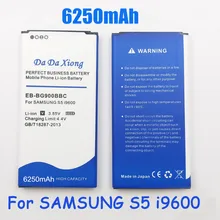 6250mAh EB-BG900BBC литий-ионная батарея сотового телефона для Samsung Galaxy S5 I9600 g910L/910 S/910 K/G9006V/G9008V/G9009D/G900