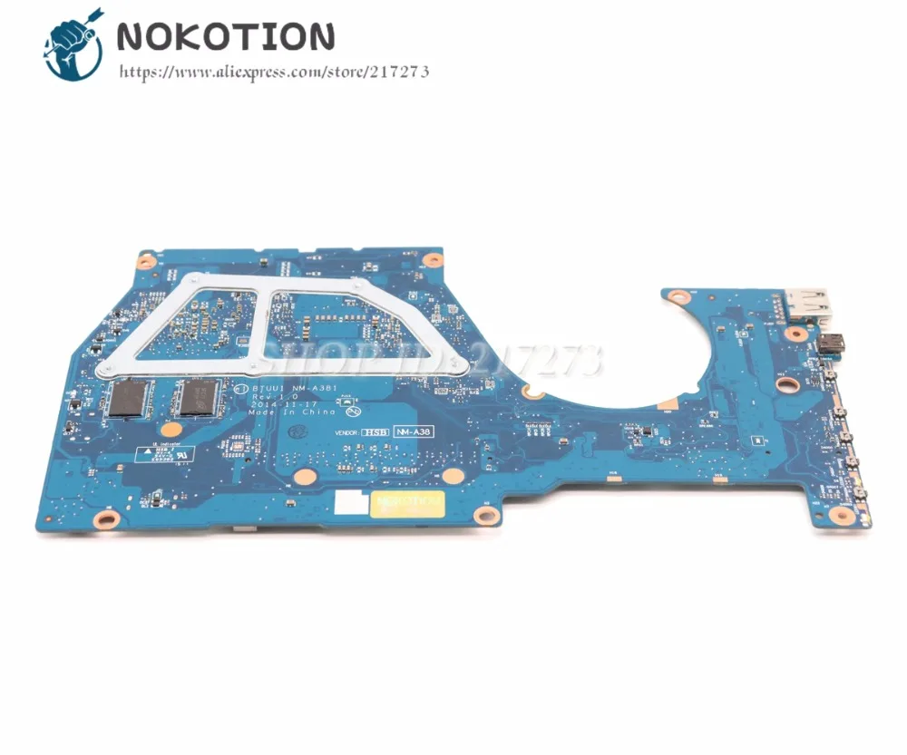 NOKOTION для Lenovo Yoga 3 14 материнская плата ноутбука BTUU1 NM A381 основная I7 5500 CPU DDR3L 940M 2GB